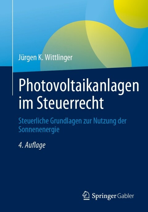 Cover image for book Photovoltaikanlagen im Steuerrecht