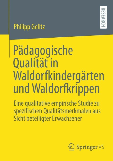 Cover image for book Pädagogische Qualität in Waldorfkindergärten und Waldorfkrippen