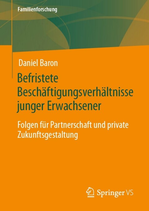 Cover image for book Befristete Beschäftigungsverhältnisse junger Erwachsener
