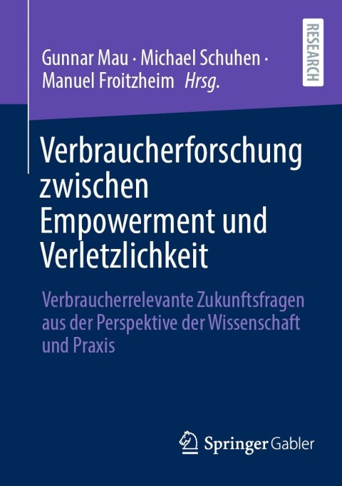 Cover image for book Verbraucherforschung zwischen Empowerment und Verletzlichkeit