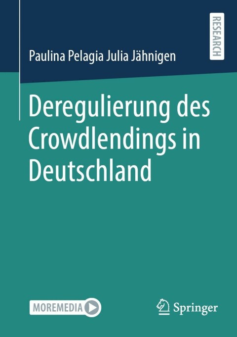 Cover image for book Deregulierung des Crowdlendings in Deutschland