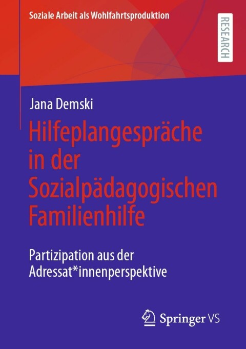 Cover image for book Hilfeplangespräche in der Sozialpädagogischen Familienhilfe