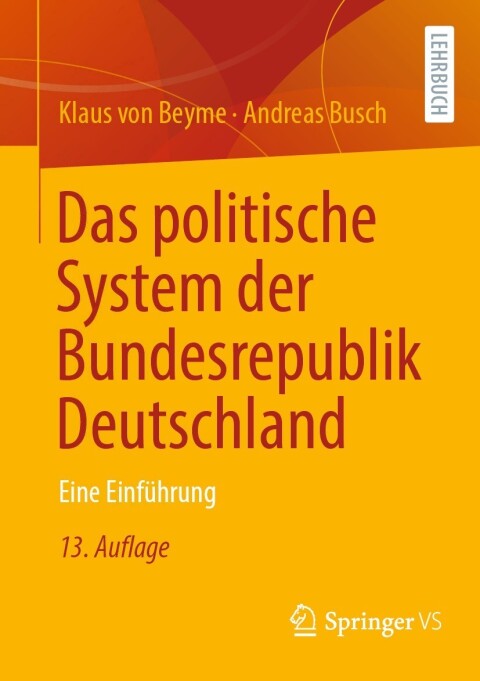 Cover image for book Das politische System der Bundesrepublik Deutschland