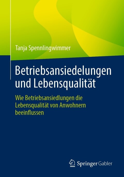 Cover image for book Betriebsansiedelungen und Lebensqualität