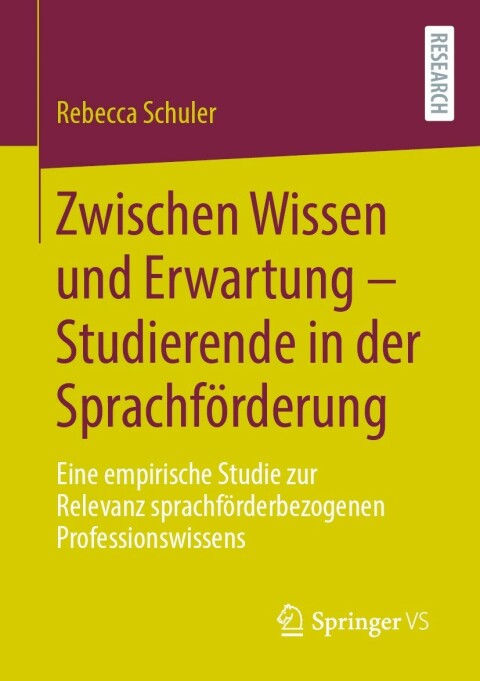 Cover image for book Zwischen Wissen und Erwartung – Studierende in der Sprachförderung