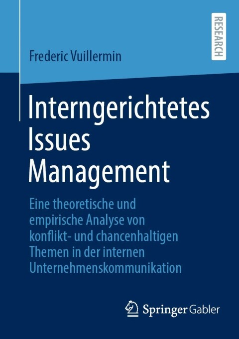 Cover image for book Interngerichtetes Issues Management