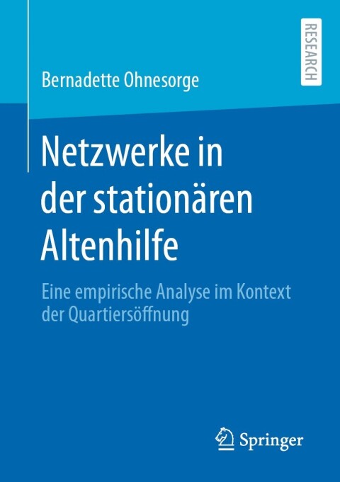 Cover image for book Netzwerke in der stationären Altenhilfe