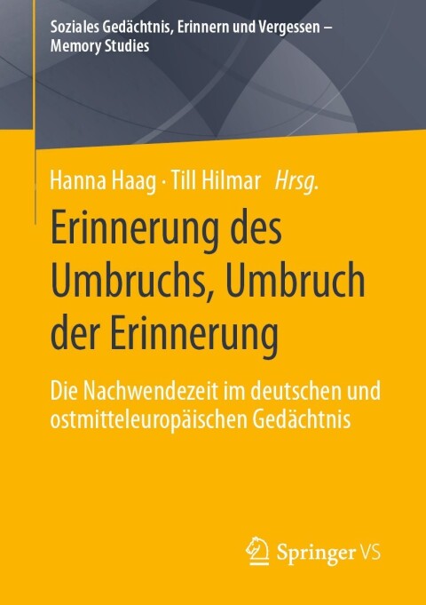 Cover image for book Erinnerung des Umbruchs, Umbruch der Erinnerung