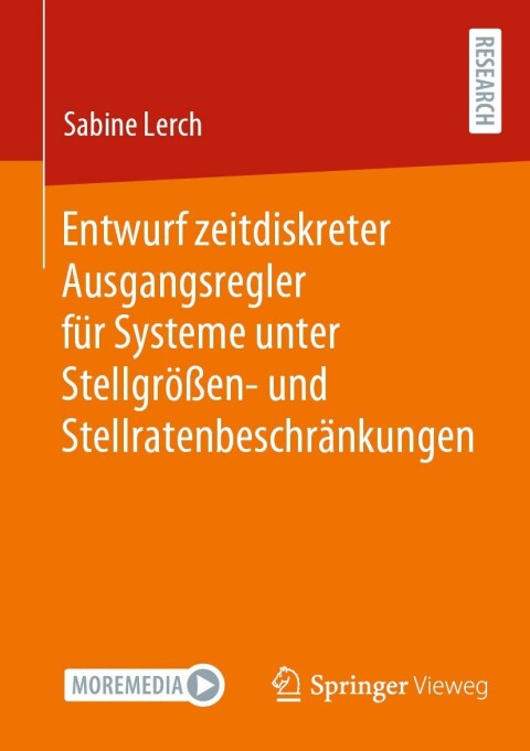 Cover image for book Entwurf zeitdiskreter Ausgangsregler für Systeme unter Stellgrößen- und Stellratenbeschränkungen