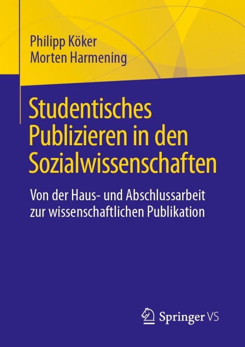 Cover image for book Studentisches Publizieren in den Sozialwissenschaften