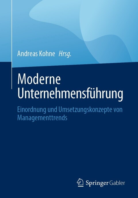 Cover image for book Moderne Unternehmensführung