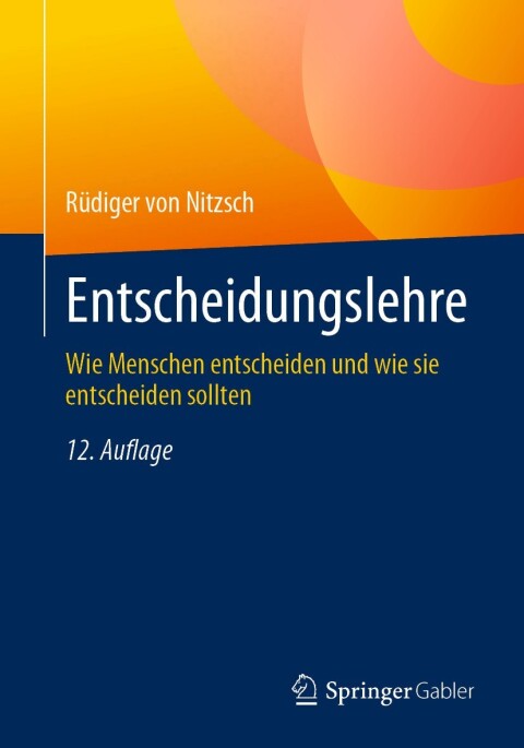 Cover image for book Entscheidungslehre