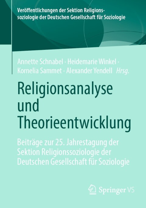 Cover image for book Religionsanalyse und Theorieentwicklung