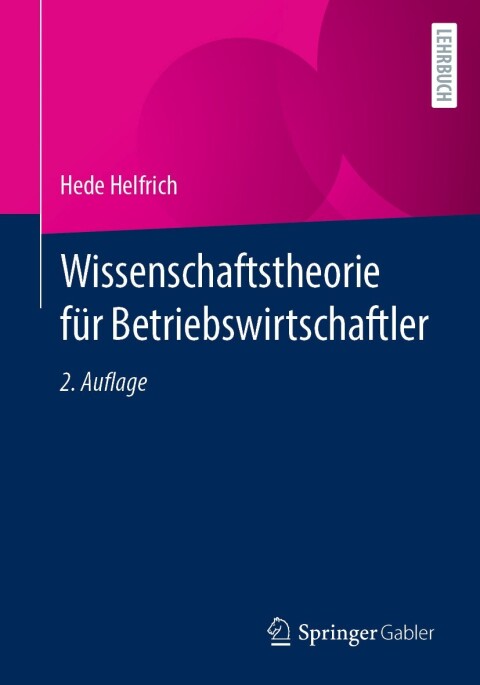 Cover image for book Wissenschaftstheorie für Betriebswirtschaftler