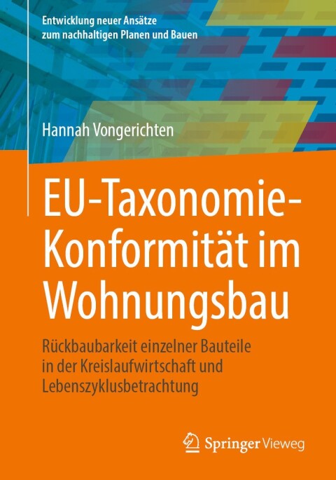 Cover image for book EU-Taxonomie-Konformität im Wohnungsbau