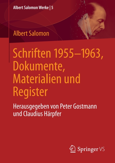 Cover image for book Schriften 1955-1963, Dokumente, Materialien und Register