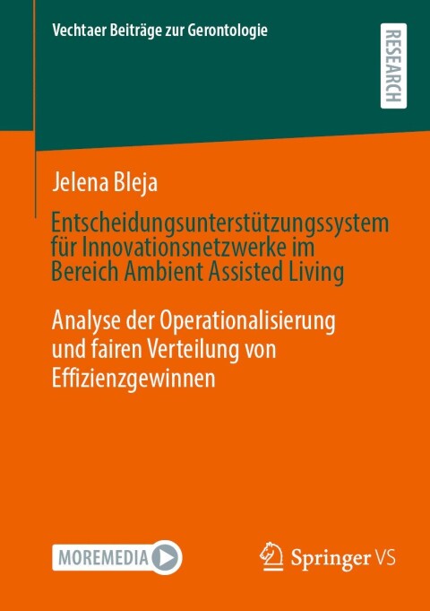 Cover image for book Entscheidungsunterstützungssystem für Innovationsnetzwerke im Bereich Ambient Assisted Living