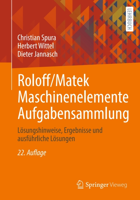 Cover image for book Roloff/Matek Maschinenelemente Aufgabensammlung