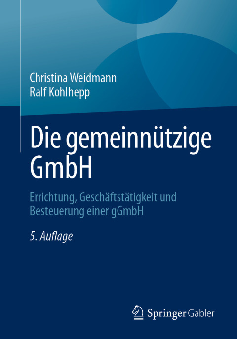 Cover image for book Die gemeinnützige GmbH