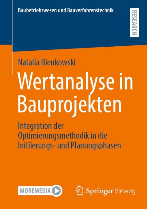 Cover image for book Wertanalyse in Bauprojekten