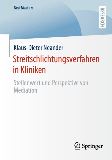 Cover image for book Streitschlichtungsverfahren in Kliniken
