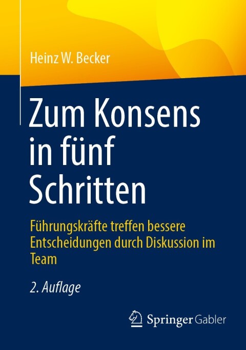 Cover image for book Zum Konsens in fünf Schritten