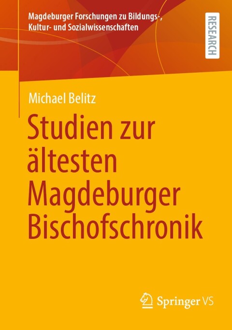 Cover image for book Studien zur ältesten Magdeburger Bischofschronik