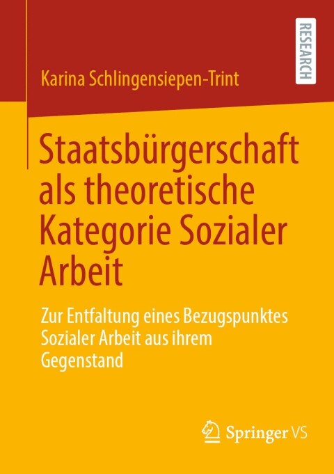 Cover image for book Staatsbürgerschaft als theoretische Kategorie Sozialer Arbeit