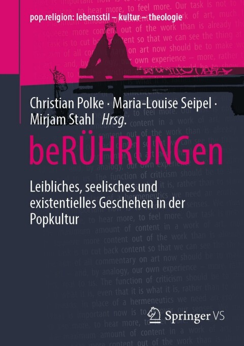 Cover image for book beRÜHRUNGen