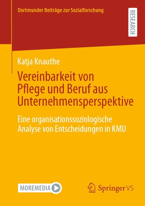 Cover image for book Vereinbarkeit von Pflege und Beruf aus Unternehmensperspektive
