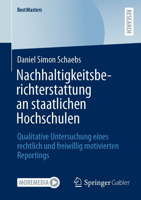 Cover image for book Nachhaltigkeitsberichterstattung an staatlichen Hochschulen