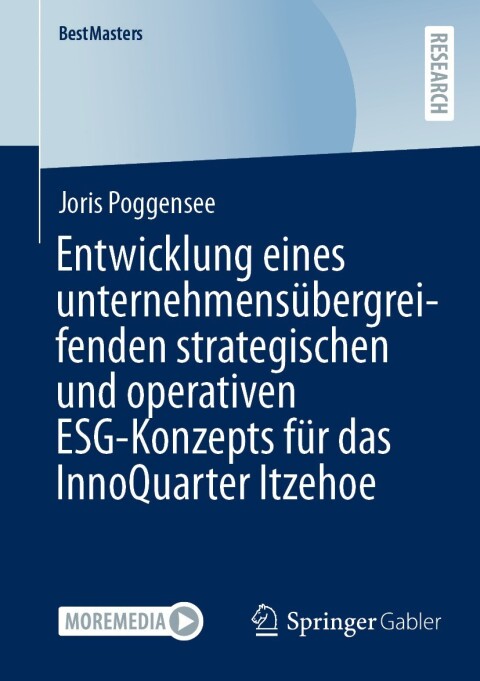 Cover image for book Entwicklung eines unternehmensübergreifenden strategischen und operativen ESG-Konzepts für das InnoQuarter Itzehoe