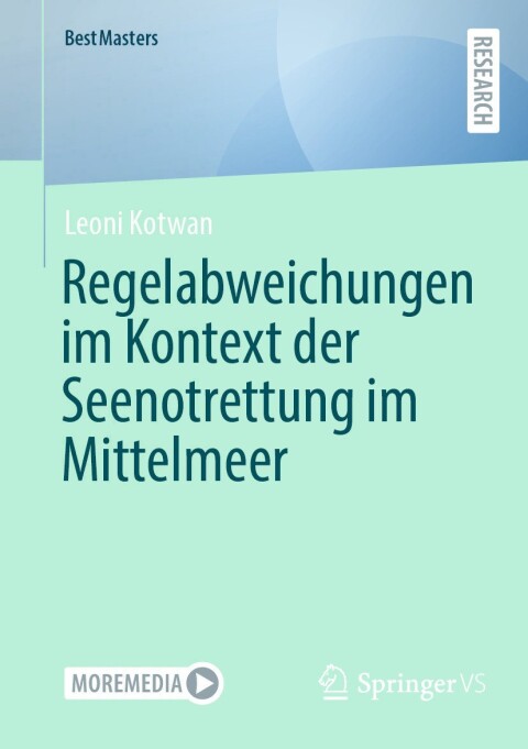 Cover image for book Regelabweichungen im Kontext der Seenotrettung im Mittelmeer