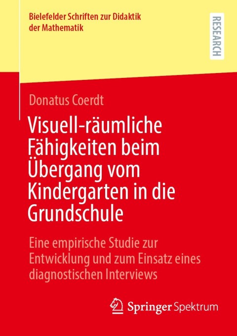 Cover image for book Visuell-räumliche Fähigkeiten beim Übergang vom Kindergarten in die Grundschule