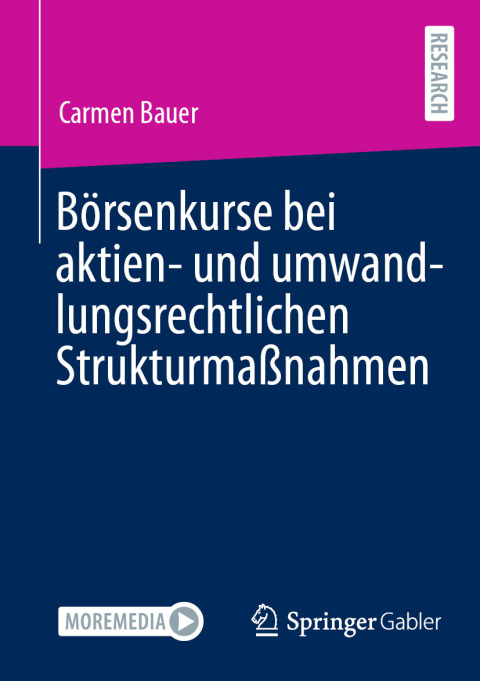 Cover image for book Börsenkurse bei aktien- und umwandlungsrechtlichen Strukturmaßnahmen
