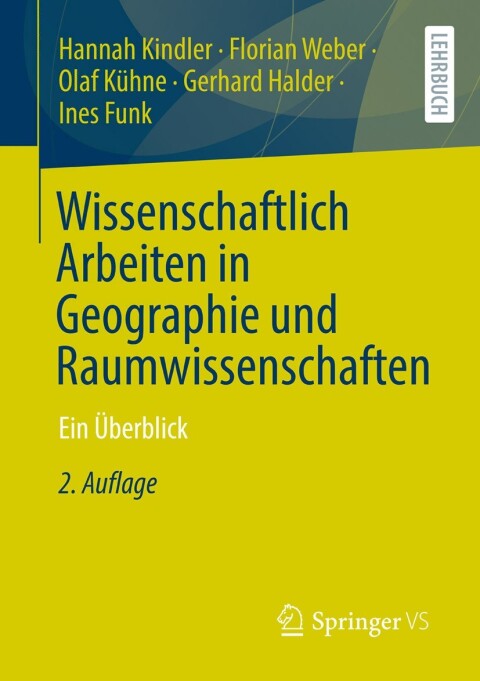 Cover image for book Wissenschaftlich Arbeiten in Geographie und Raumwissenschaften