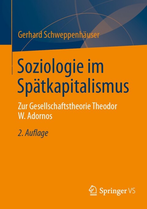Cover image for book Soziologie im Spätkapitalismus