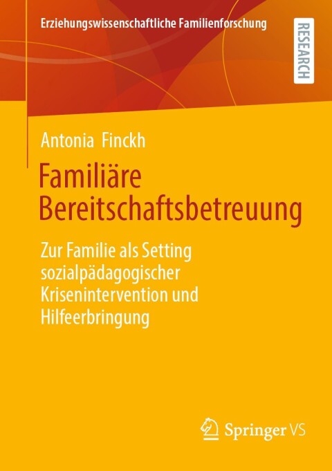 Cover image for book Familiäre Bereitschaftsbetreuung