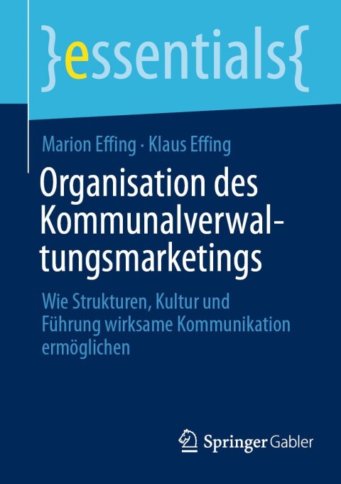 Cover image for book Organisation des Kommunalverwaltungsmarketings