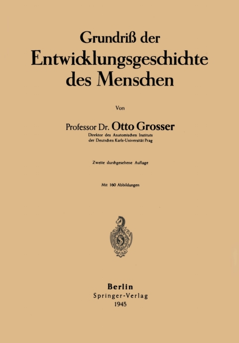 Cover image for book Grundriß der Entwicklungsgeschichte des Menschen