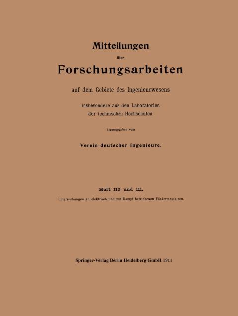 Cover image for book Mitteilungen über Forschungsarbeiten