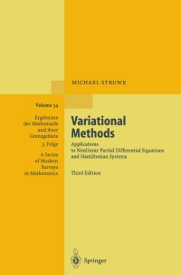 Cover image: Variational Methods 3rd edition 9783540664796