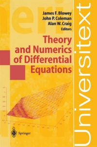 Titelbild: Theory and Numerics of Differential Equations 1st edition 9783540418467