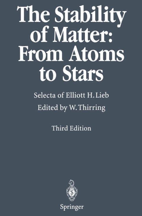 Cover image for book The Stability of Matter: From Atoms to Stars