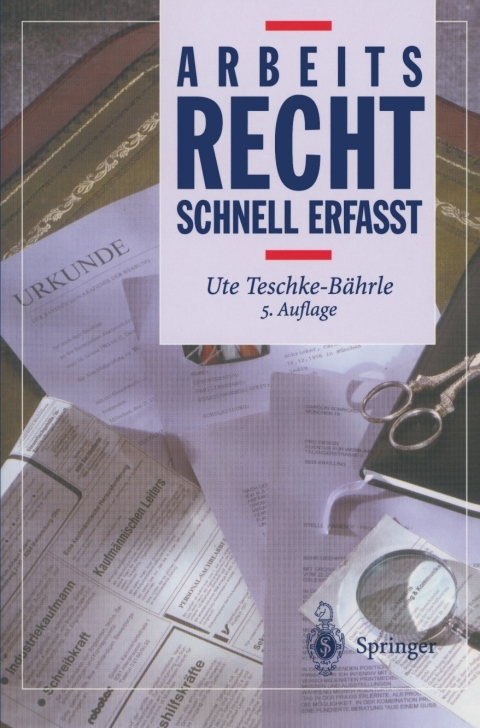 Cover image for book Arbeitsrecht - Schnell erfasst