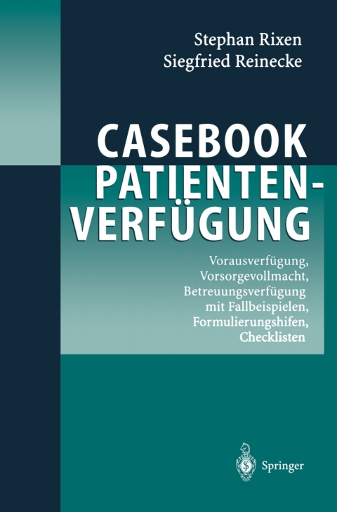 Cover image for book Casebook Patientenverfügung