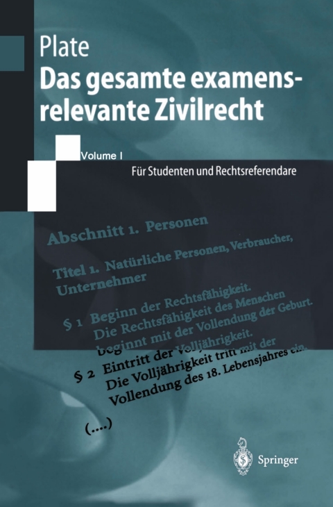 Cover image for book Das gesamte examensrelevante Zivilrecht