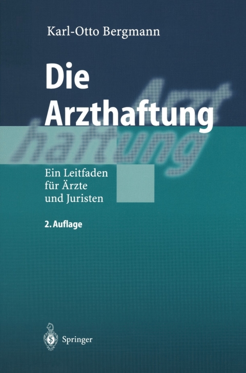 Cover image for book Die Arzthaftung