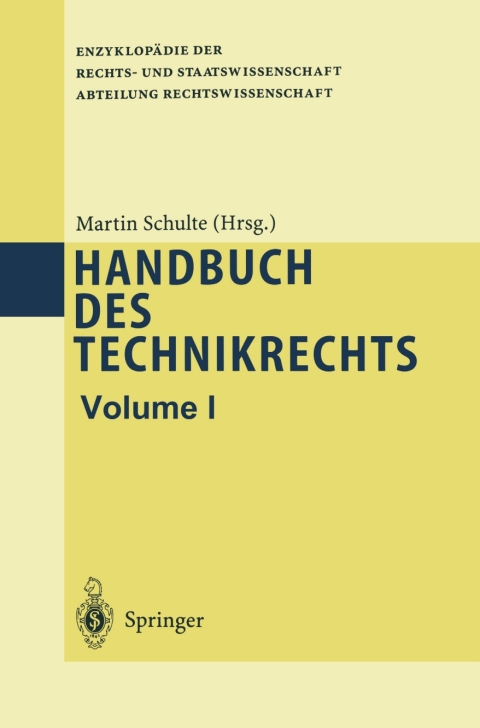 Cover image for book Handbuch des Technikrechts