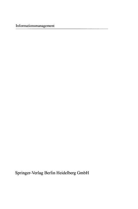 Cover image for book Informationsmanagement